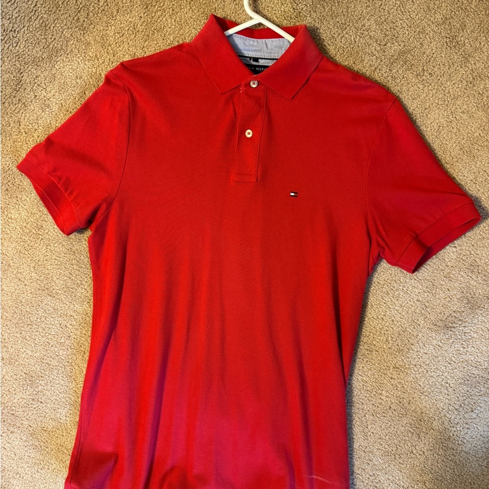 Tommy Hilfiger Men’s Red Polo size Medium